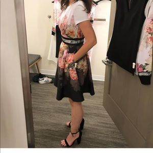 TED BAKER Varley Printed Skater Dress